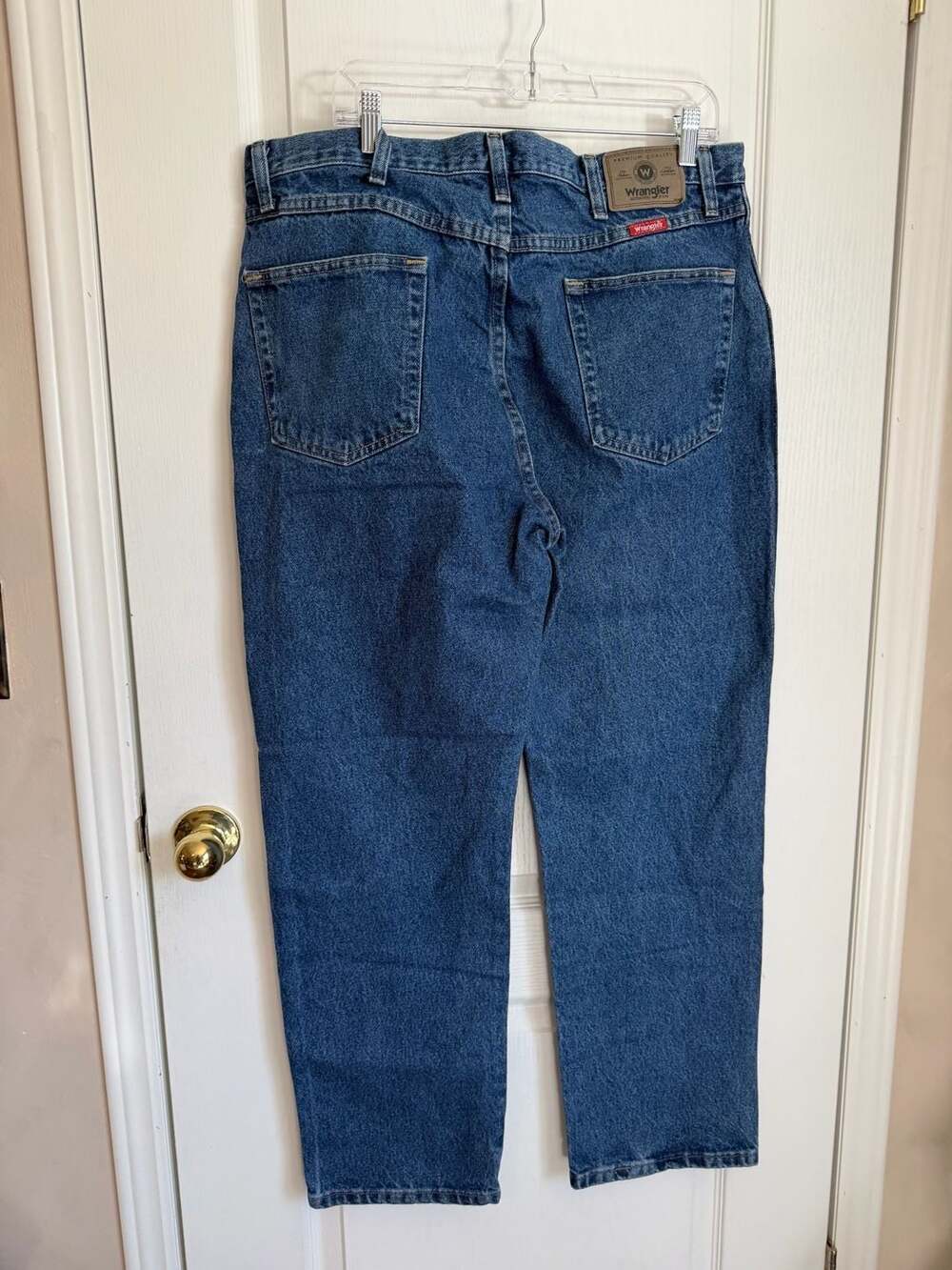 Wrangler Relaxed Fit Jeans Size 38x30 Blue Denim